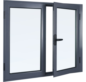 Aluminum casement window