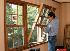 Installing Andersen replacement window 